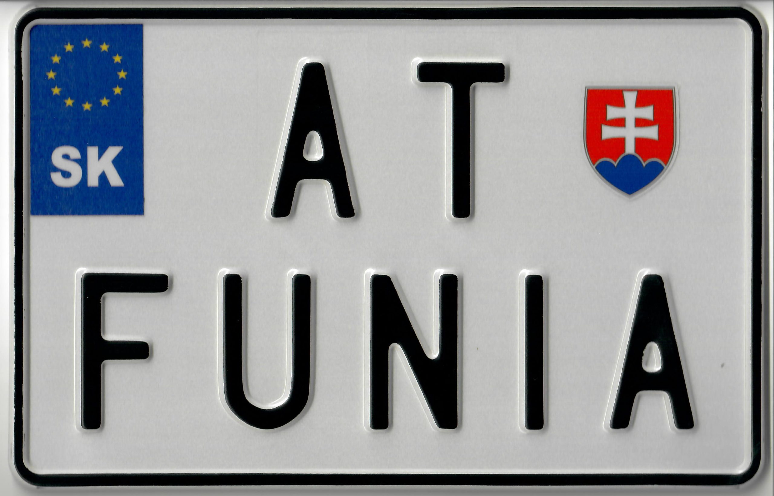 license plate: autofunia (sk)