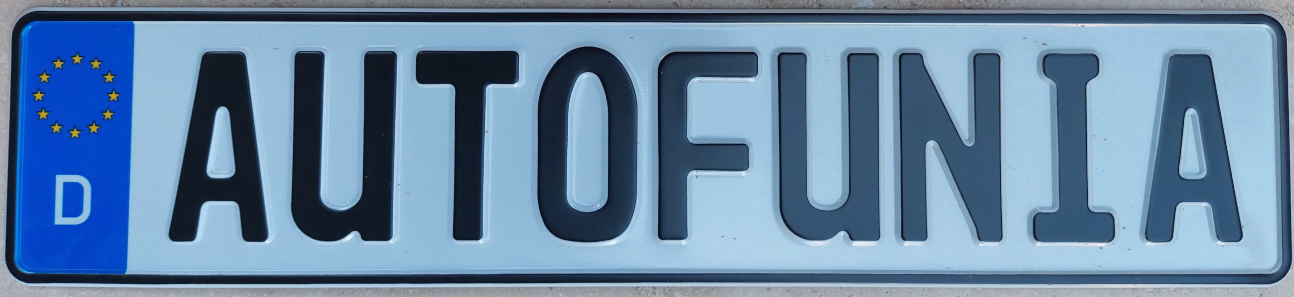 license plate: autofunia (de)