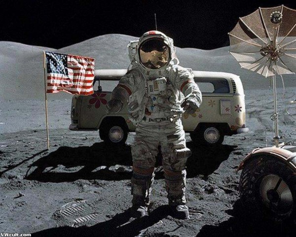 VW Bus on the Moon