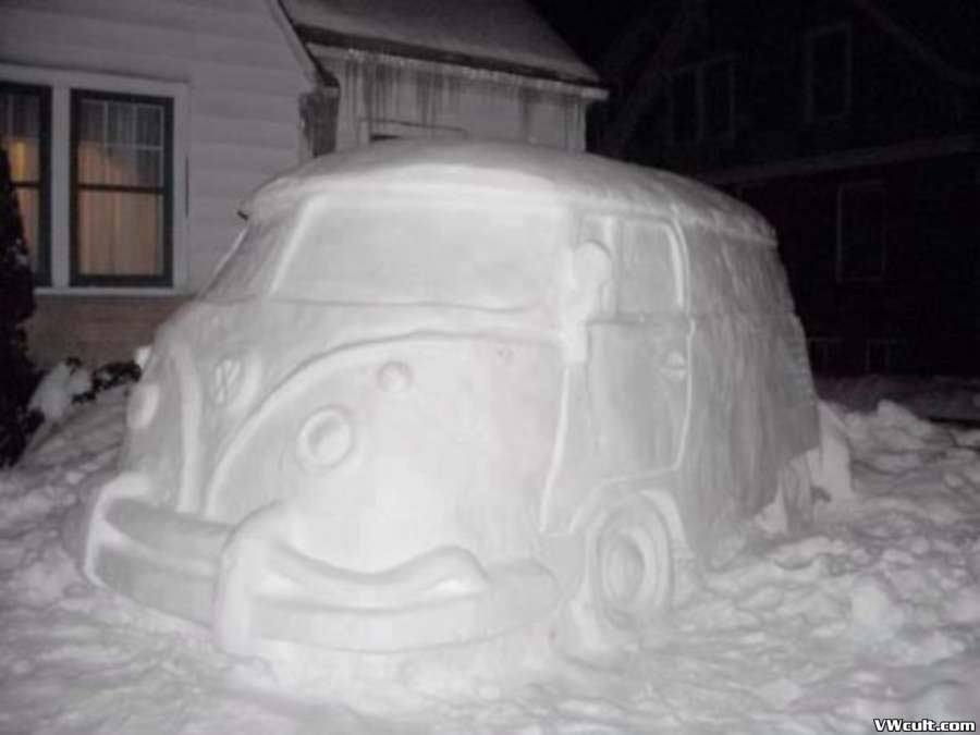 vw made from snow