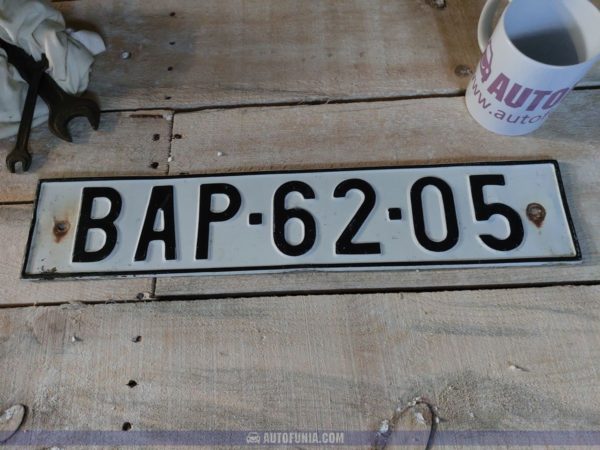 licence plate-bap-62-05