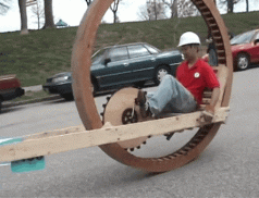 wooden mono wheels