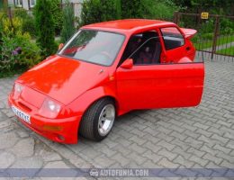 fiat 126p red tuning