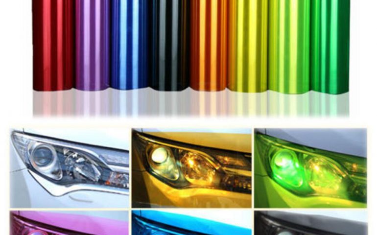 car headlights film sticker