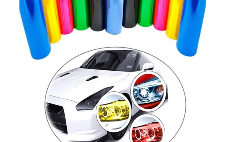 car headlights film sticker