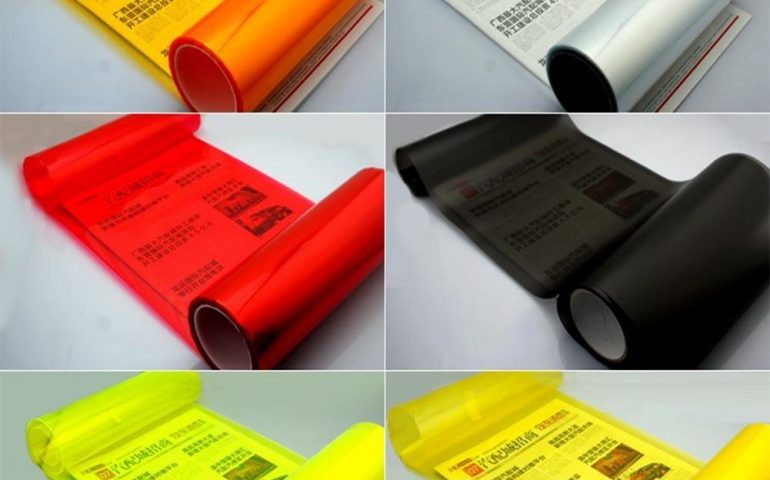 car headlights film sticker