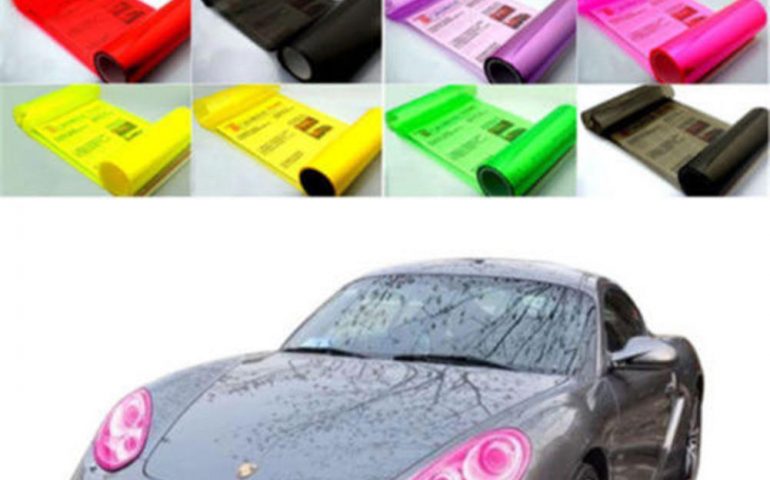 car headlights film sticker