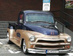 an old chevrolet pickup
